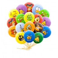 Шары с гелием "Angry Birds" (35 см) 50 шт.